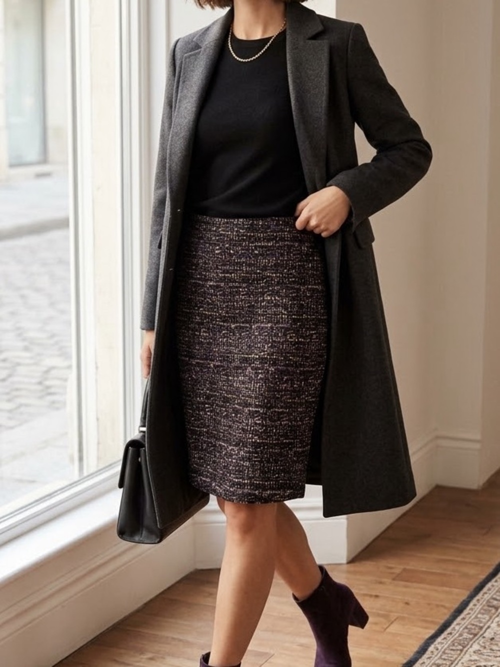 Ann Taylor Tweed Pencil Skirt